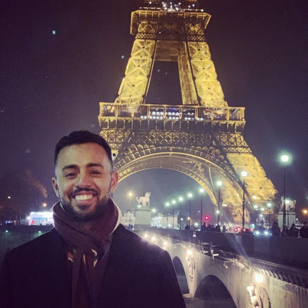 Basel Aldabyani in Paris.