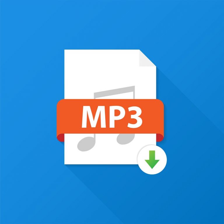 Ein Dateisymbol für das MP3-Audioformat.